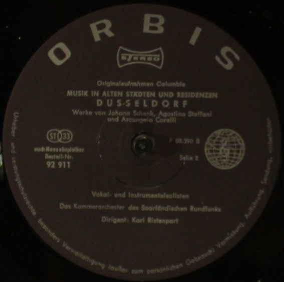 Orbis 92 911 - Agostino Steffani, Arcangelo Corelli, Johann Sche - Image 3