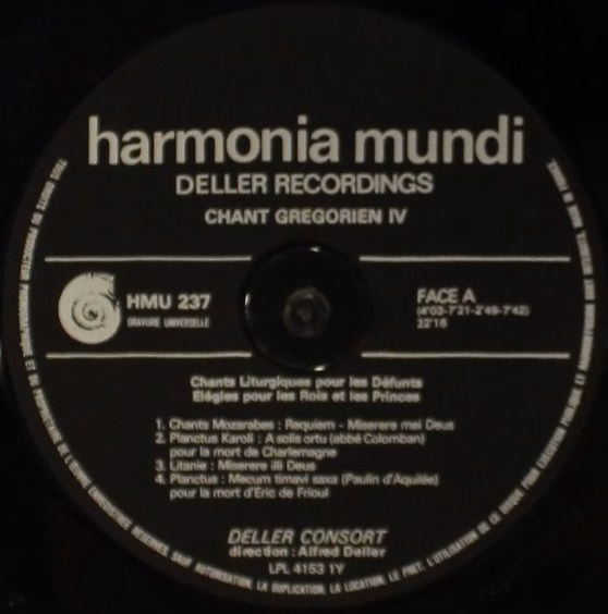 harmonia mundi France FSM 53320 - Deller Consort - Gregorianisch - Image 5
