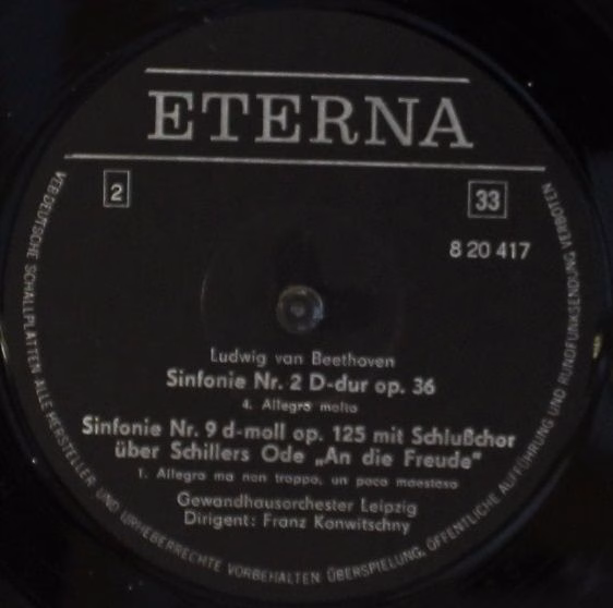 Eterna 8 20 417-418 - Ludwig van Beethoven, Ingeborg Wenglor, Ur - Image 3