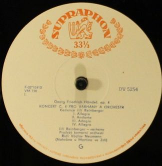 Supraphon DV 5254 - František Xaver Brixi, The Prague Symphony O