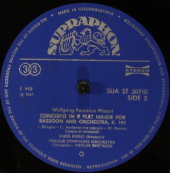 Supraphon 50710 - Wolfgang Amadeus Mozart - Concerto For Flute A - Image 4