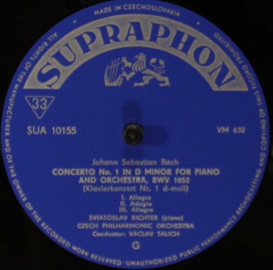 Supraphon SUA 10155 - Johann Sebastian Bach, The Czech Philharmo - Image 3