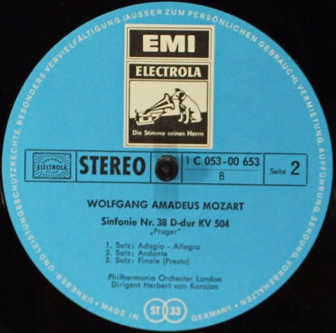 His Master's Voice 1C 053-00 653 - Wolfgang Amadeus Mozart, Herb - Image 4