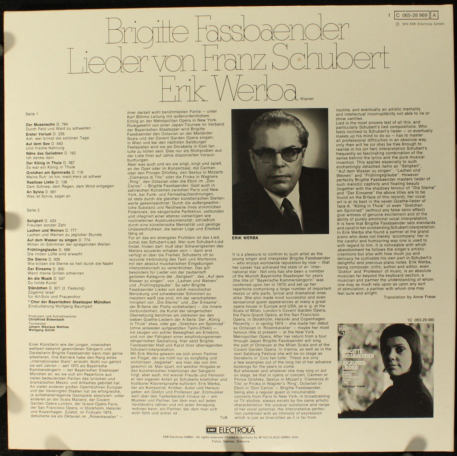 EMI Electrola 1C 065-28 969 - Franz Schubert, Brigitte Fassbaend - Image 4