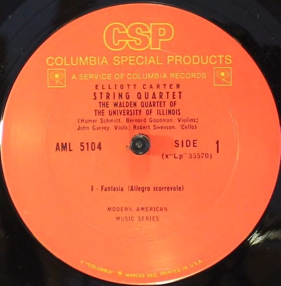 Columbia Special Products AML 5104 - Elliott Carter, The Walden - Image 4