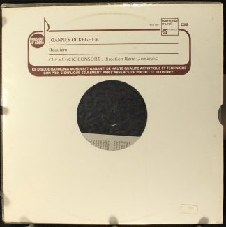 harmonia mundi France HM 999 - Johannes Ockeghem, Clemencic Cons