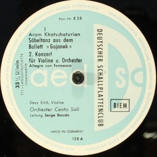 Deutscher Schallplattenclub E25 - Aram Khatchaturian - Säbeltanz