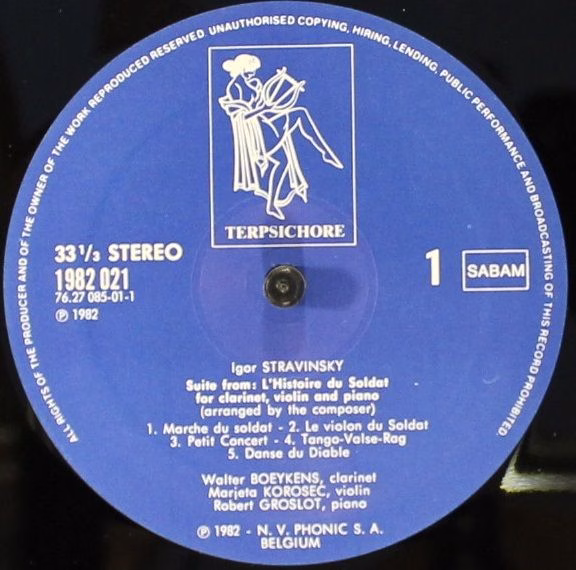 Terpsichore 1982 021 - Igor Stravinsky, Béla Bartók - Histoire D - Image 6