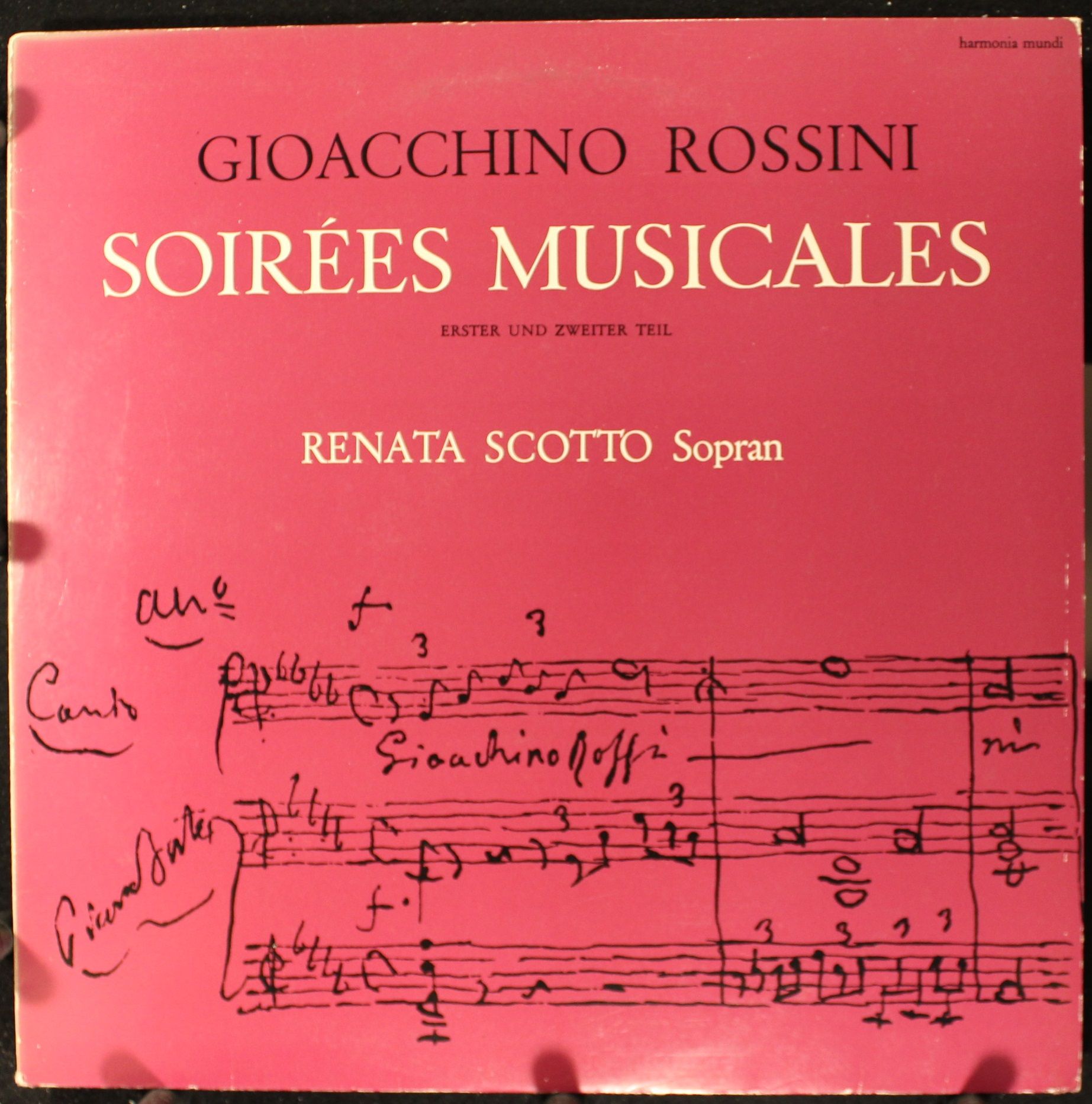 Harmonia Mundi HM 30 665 - Gioacchino Rossini, Renata Scotto - S