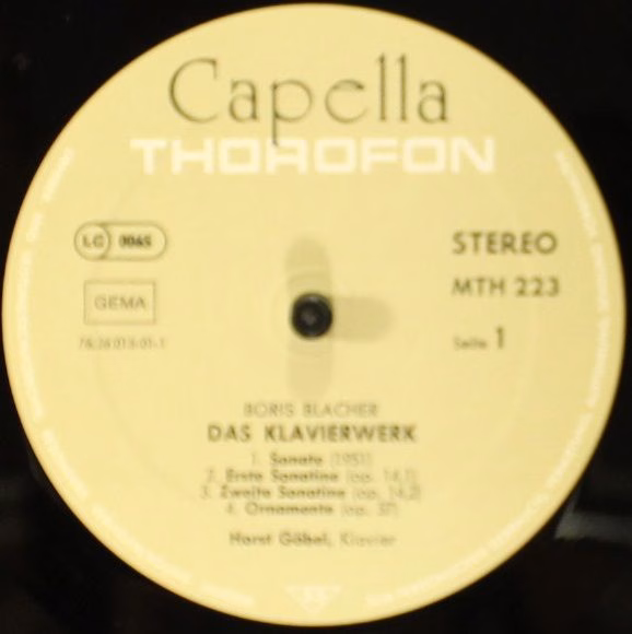 Thorofon Capella MTH 223 - Boris Blacher - Das Klavierwerk - Wor - Image 5
