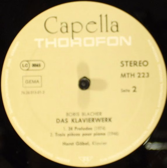 Thorofon Capella MTH 223 - Boris Blacher - Das Klavierwerk - Wor - Image 6