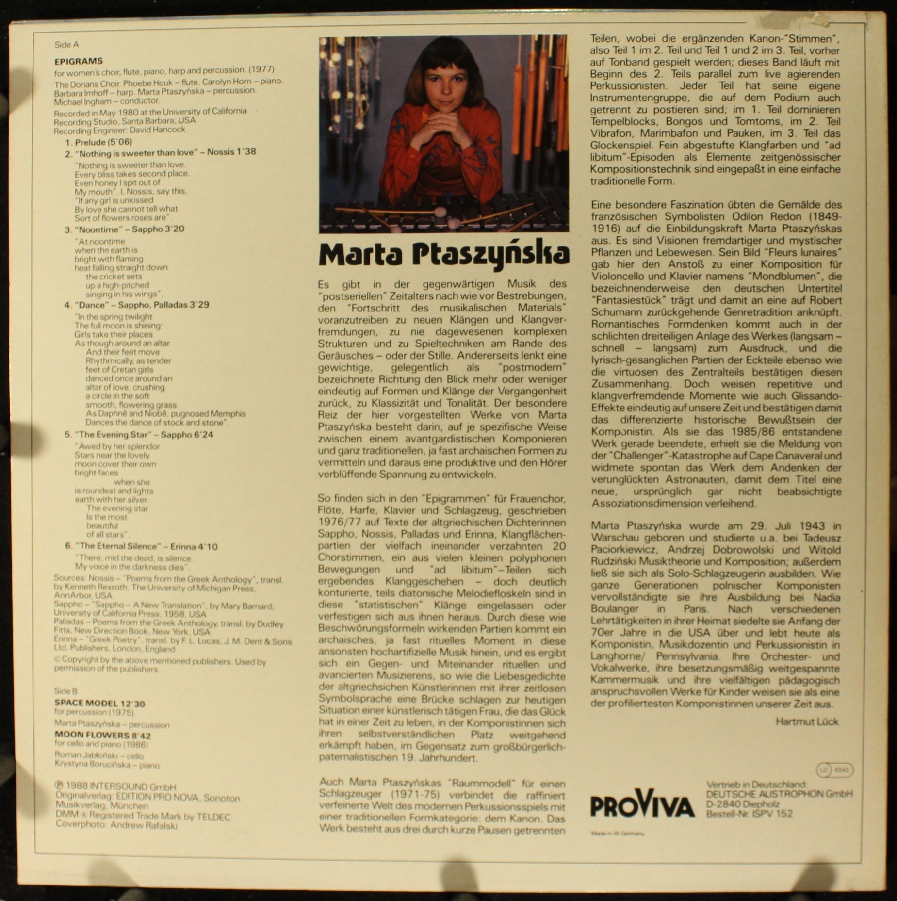 Pro Viva ISPV 152 - Marta Ptaszyńska - Epigrams / Space Model / - Image 2