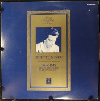 Angel Records GR-2045 - Johannes Brahms, Ginette Neveu - Violin