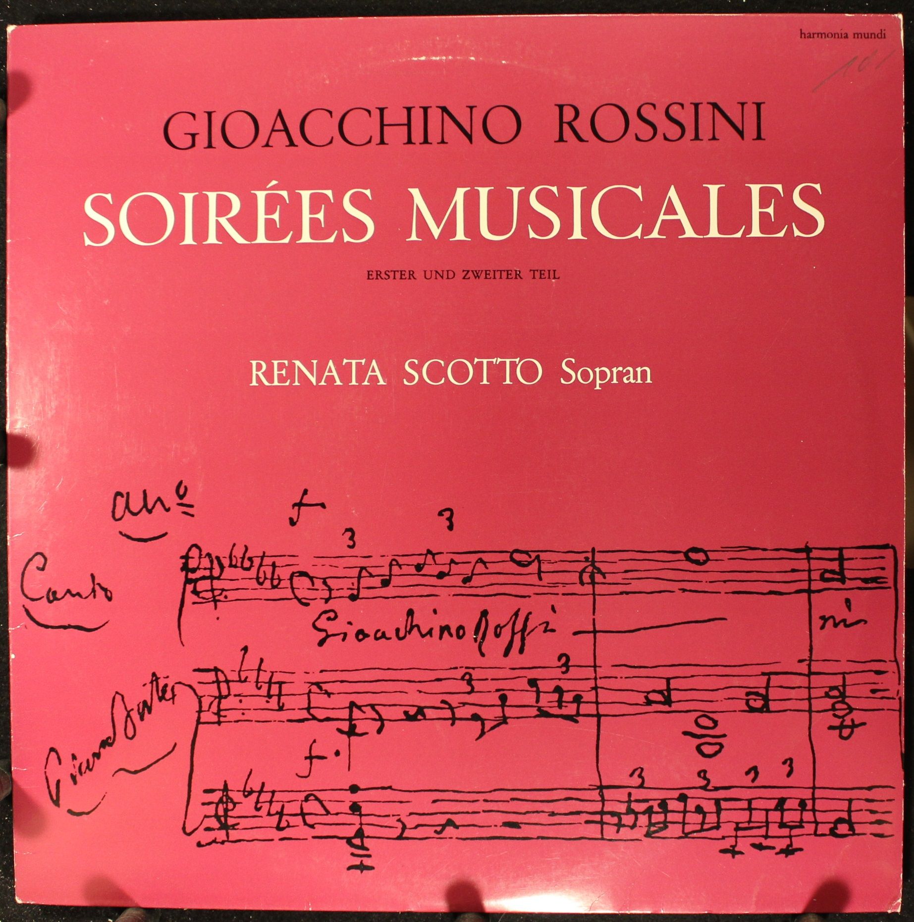 Harmonia Mundi HM 30 665 - Gioacchino Rossini, Renata Scotto - S