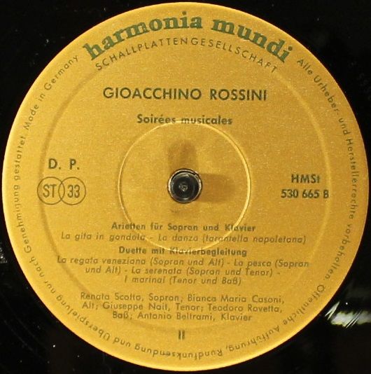 Harmonia Mundi HM 30 665 - Gioacchino Rossini, Renata Scotto - S - Image 4