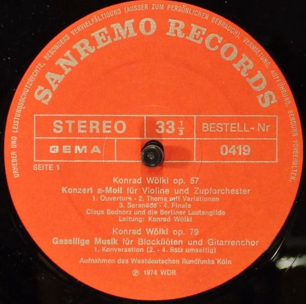 Sanremo Record 0419 - Konrad Wölki - Konrad Wölki - Image 3