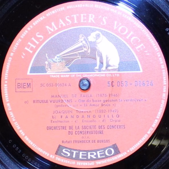 His Master's Voice 5C 053-00624 - Rafael Frühbeck De Burgos, Orc - Image 3