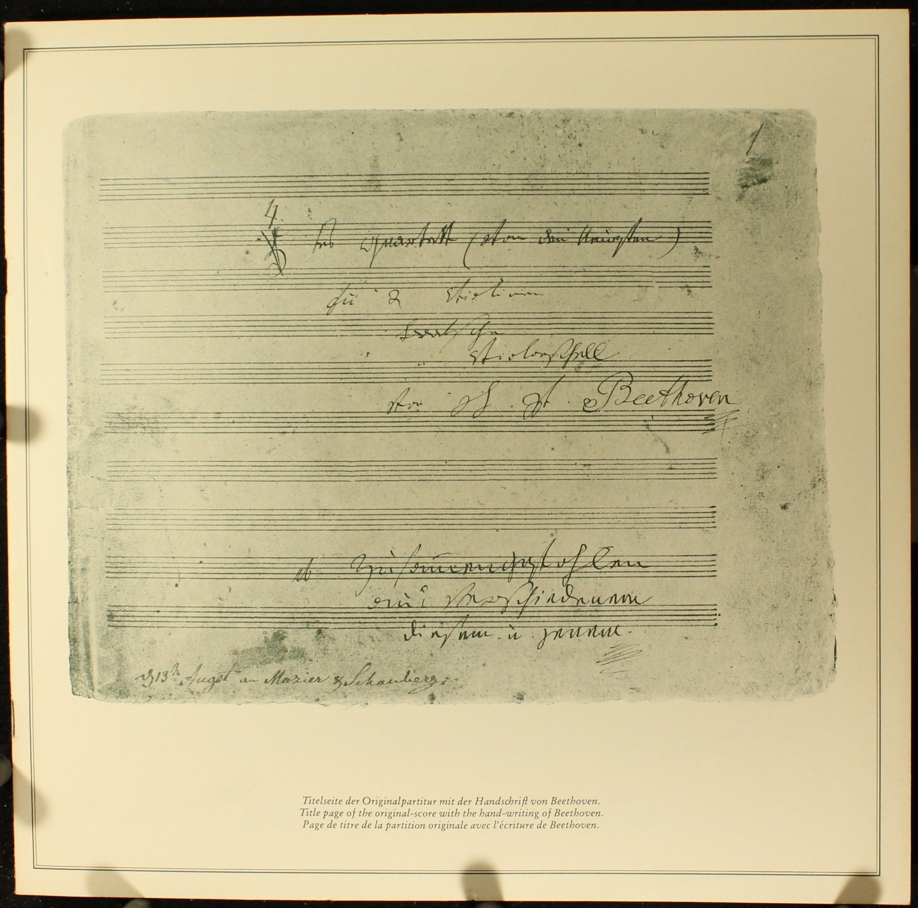 B. Schott's Söhne F 60 273 - Ludwig van Beethoven - Grand Quatuo - Image 4