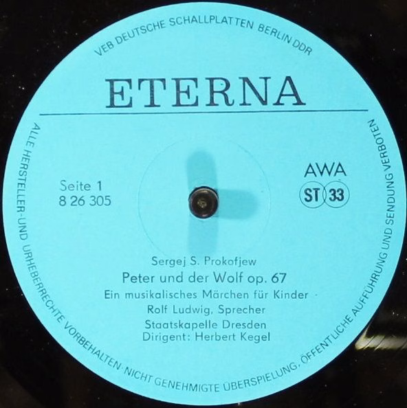 Eterna 8 26 305 - Sergei Prokofiev, Benjamin Britten - Peter Und - Image 3