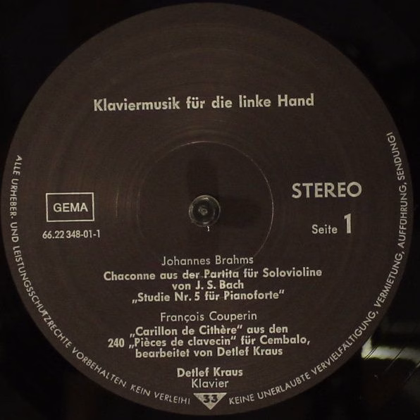 Not On Label 66.22348-01 - Detlef Kraus - Klaviermusik Für Die L - Image 5
