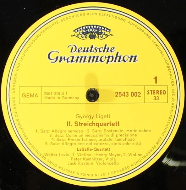Deutsche Grammophon 2543 002 - György Ligeti, Earle Brown, Wolf - Image 3