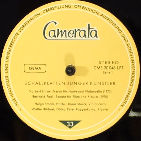 Camerata (2) CMS 30046 LPT - Norbert Linke, Berthold Paul, Wolfg - Image 3