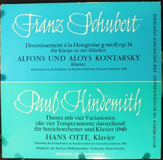 Deutsche Grammophon 004 246 - Franz Schubert, Paul Hindemith - D