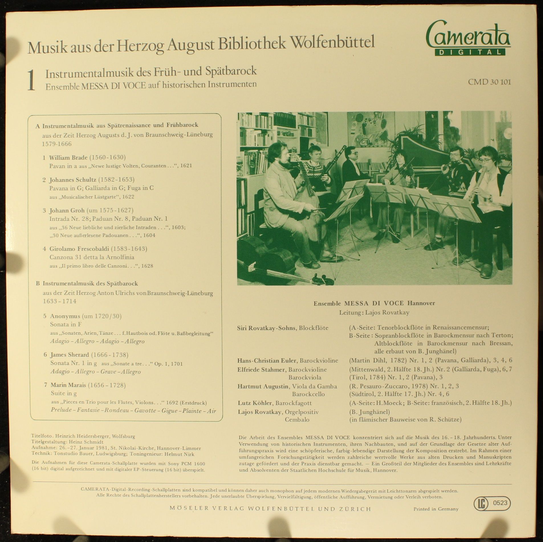 Camerata (2) CMD 30 101 - Ensemble Messa Di Voce, Lajos Rovátkay - Image 2