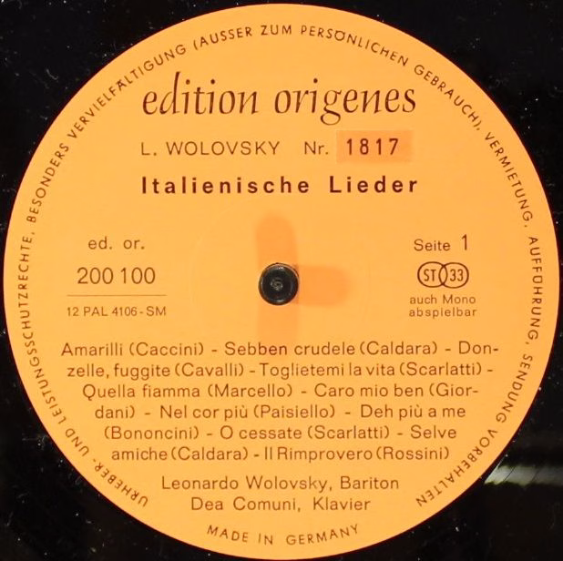 edition origenes 200 100 - Leonardo Wolovsky - Italienische Und - Image 4