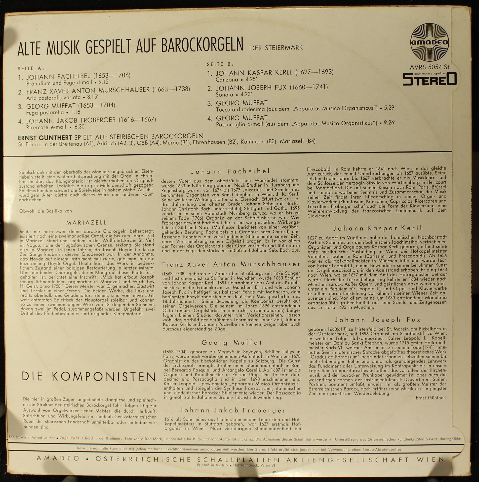 Amadeo AVRS 5054 St - Ernst Günthert - Alte Musik Gespielt Auf B - Image 2