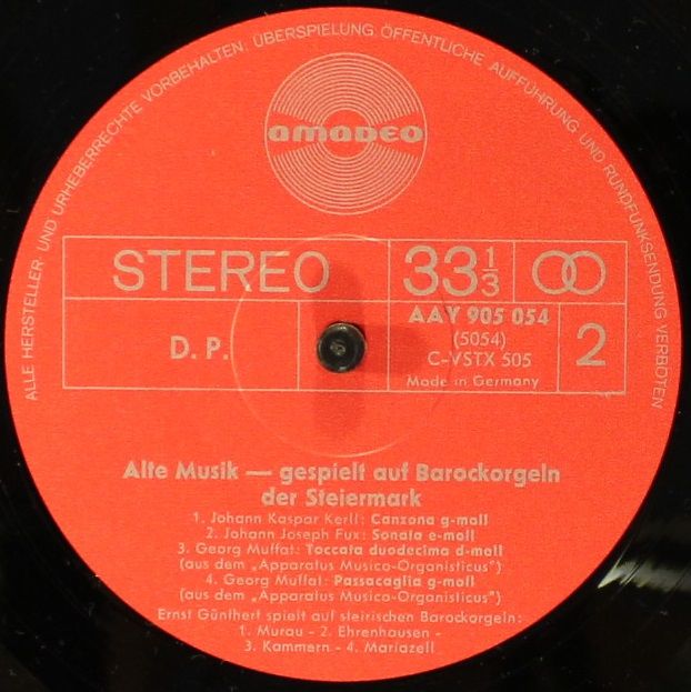 Amadeo AVRS 5054 St - Ernst Günthert - Alte Musik Gespielt Auf B - Image 5