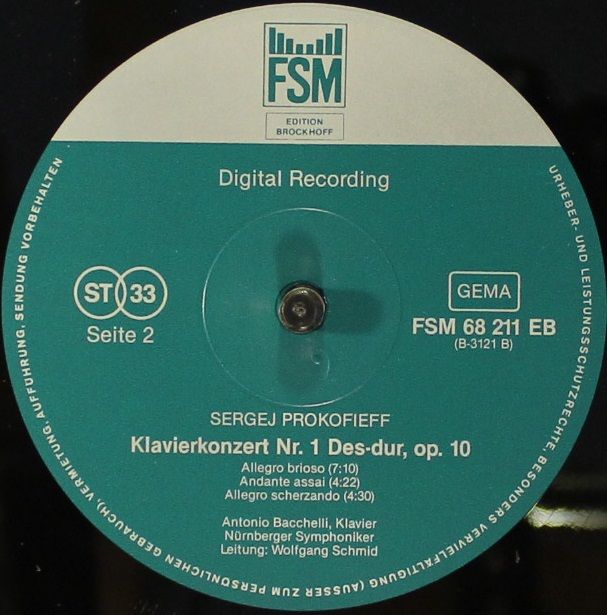 FSM FSM 68211 EB - Antonio Bacchelli, Nürnberger Symphoniker - A - Image 6