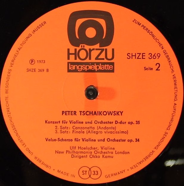 Hörzu Langspielplatte SHZE 369 - Ulf Hoelscher, New Philharmonia - Image 4