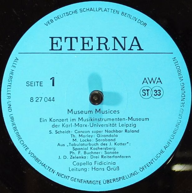 Eterna 8 27 044 - Capella Fidicinia - Museum Musices - Image 3