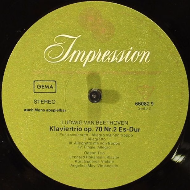 Impression 66082 9 - Ludwig van Beethoven, Odeon Trio - Klaviert - Image 3