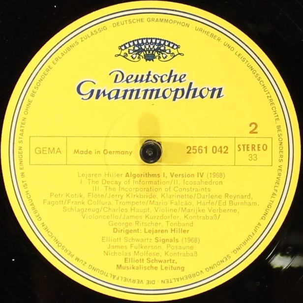 Deutsche Grammophon 2561 042 - Lukas Foss, Lejaren Hiller, Ellio - Image 6