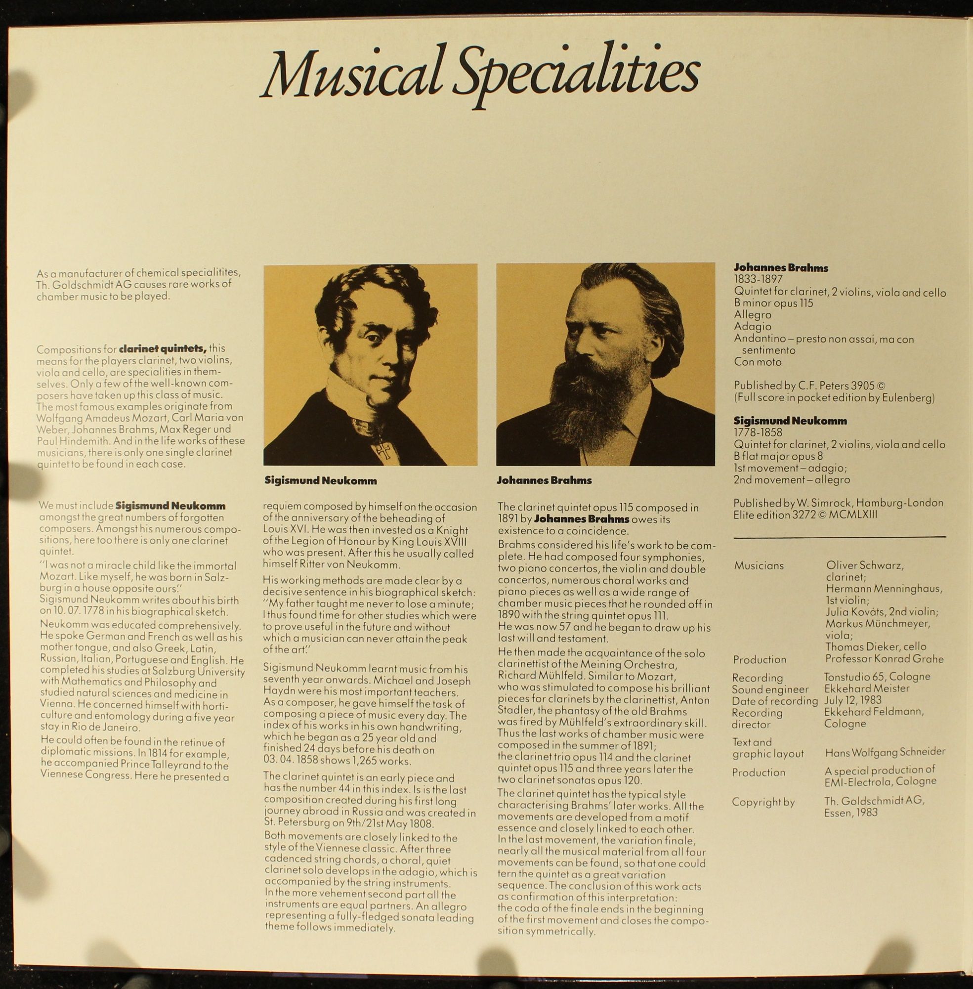 Th. Goldschmidt AG F 666.484 - Sigismund Neukomm, Johannes Brahm - Image 3