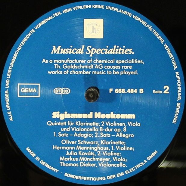 Th. Goldschmidt AG F 666.484 - Sigismund Neukomm, Johannes Brahm - Image 6