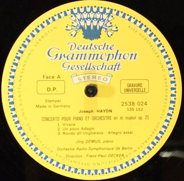 Deutsche Grammophon Privilege 2538024 - Joseph Haydn, Jörg Demus - Image 3