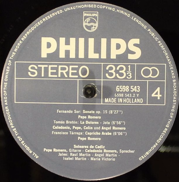 Philips 6747 428 - The Romeros - Die Könige Der Klassischen Gita - Image 5