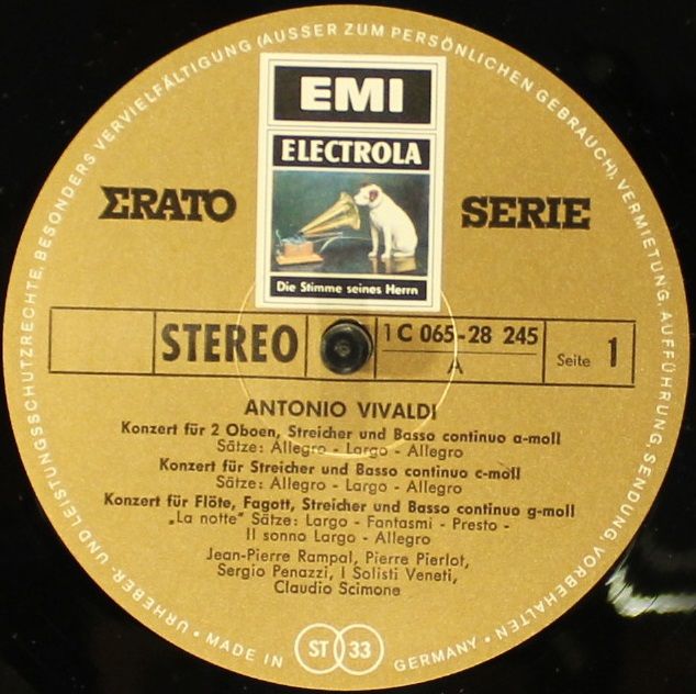 EMI Electrola C 065-28245 - Antonio Vivaldi, Jean-Pierre Rampal, - Image 3