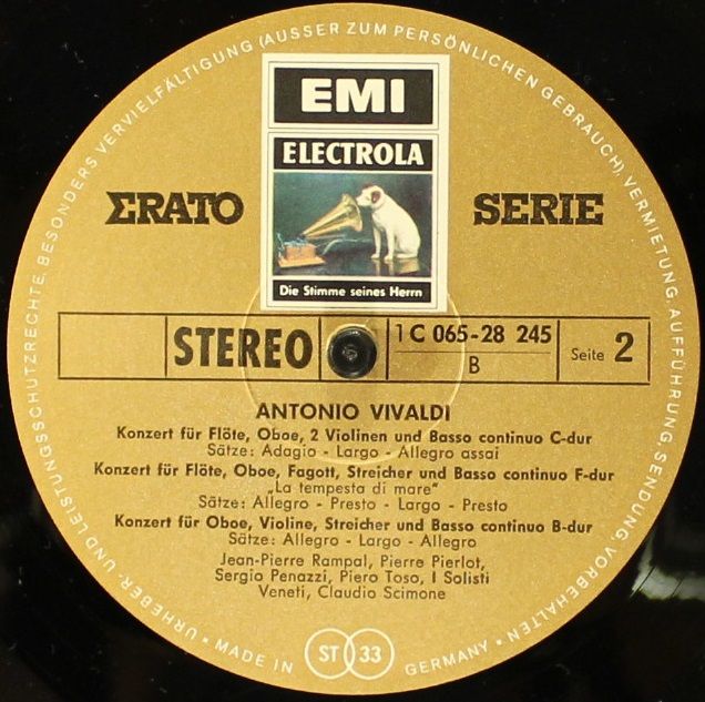 EMI Electrola C 065-28245 - Antonio Vivaldi, Jean-Pierre Rampal, - Image 4
