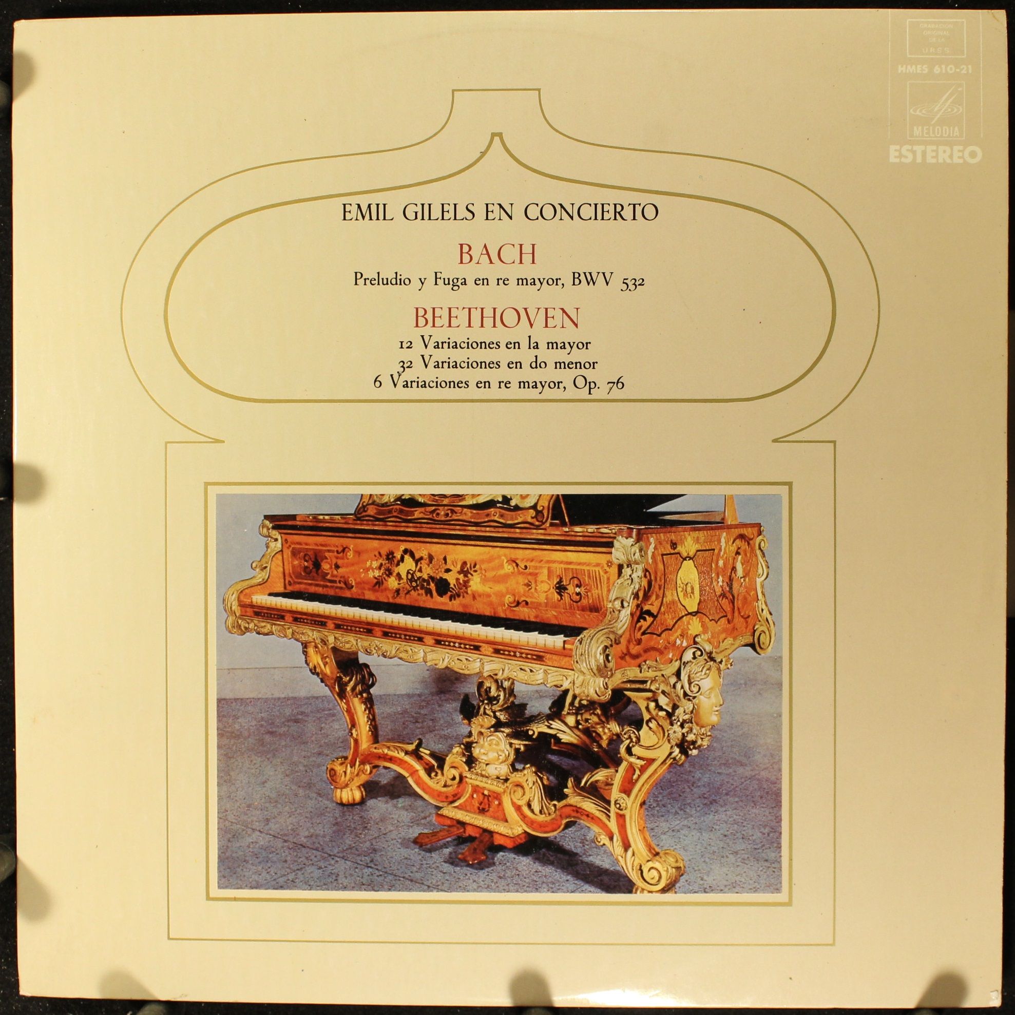 HMES 610-21 - Emil Gilels, Johann Sebastian Bach, Ludwig van Be