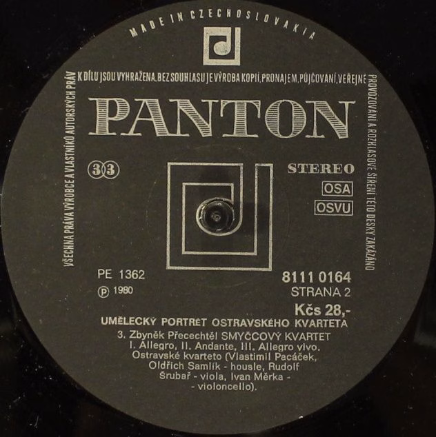 Panton 8111 0164 - Antonio Rosetti, Lubomír Železný, Zbyněk Přec - Image 3