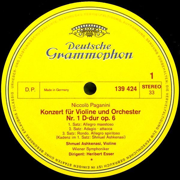 Deutsche Grammophon 139 424 SLPM - Niccolò Paganini, Shmuel Ashk - Image 3