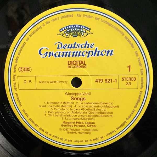 Deutsche Grammophon 419 621-1 - Giuseppe Verdi, Margaret Price, - Image 4