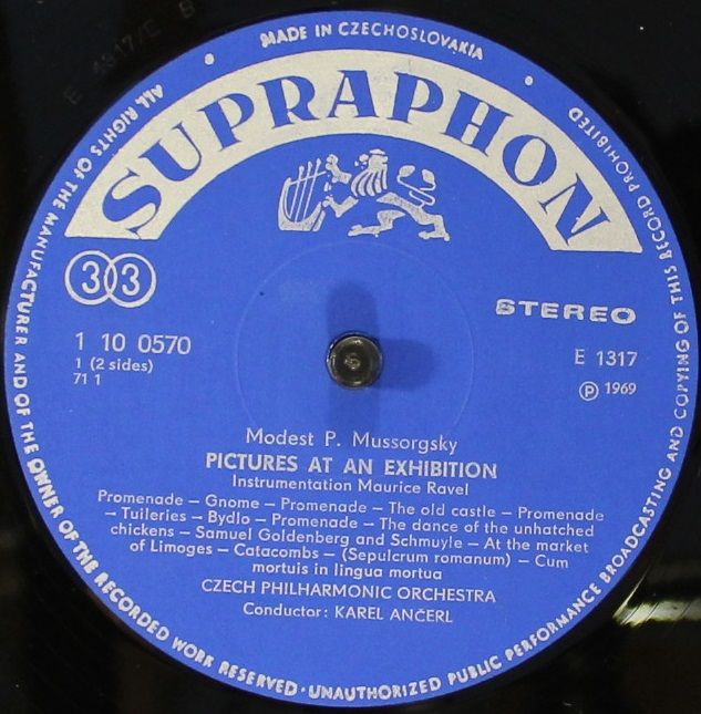 Supraphon 1 10 0570 - Modest Mussorgsky, The Czech Philharmonic - Image 3