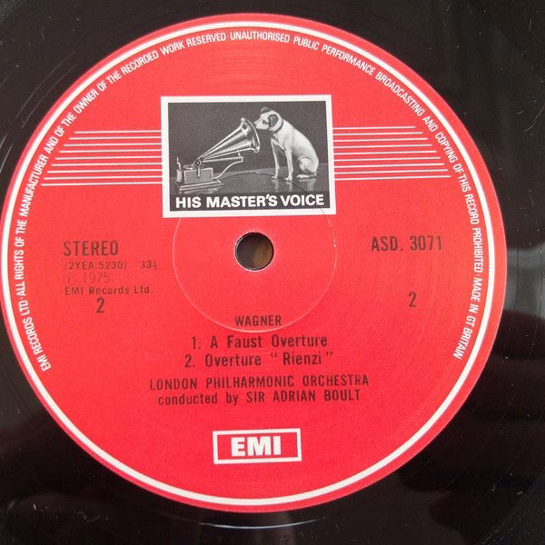 His Master's Voice ASD 3071 - Richard Wagner, London Philharmoni - Image 4