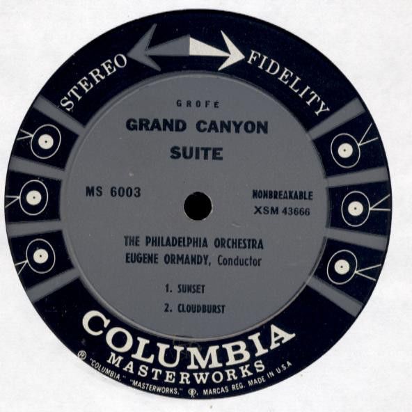 Columbia Masterworks MS 6003 - Ferde Grofé, Eugene Ormandy, The - Image 3
