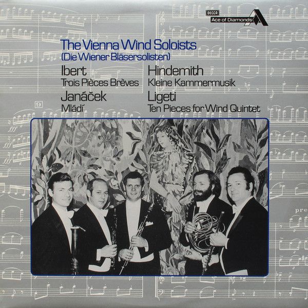 Ace Of Diamonds SDD 523 - Wiener Bläsersolisten, Paul Hindemith,